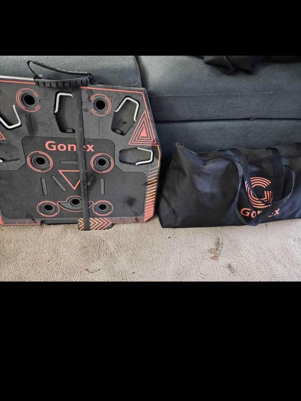 Gonex Black and Orange Foldable Gear Board with Carry Bag